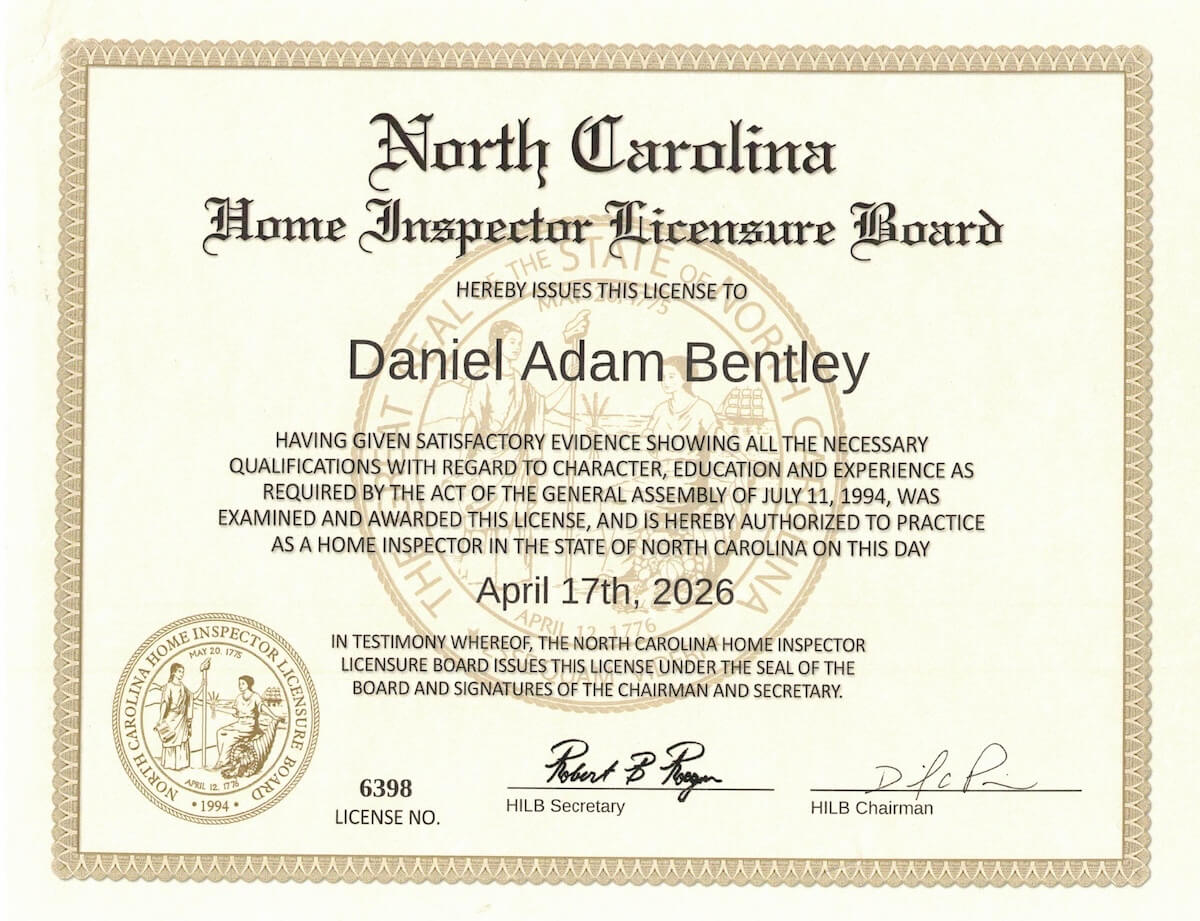 Home Inspector Certificate